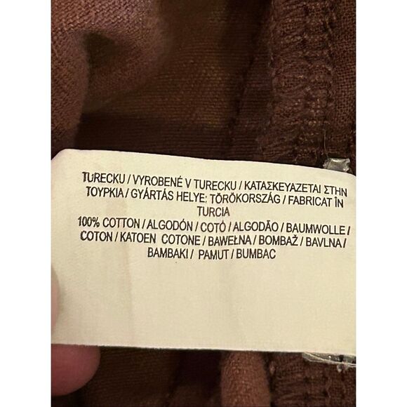 Denim & Co Brownish Red Denim High Rise Cargo Jeans READ Size 2 (6175) - Picture 10 of 11